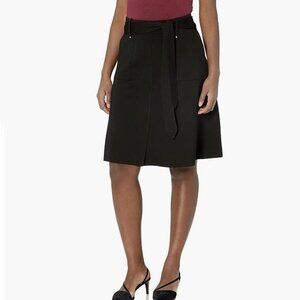 Lyssé Samara Belted Skirt Size M, Black, NWT